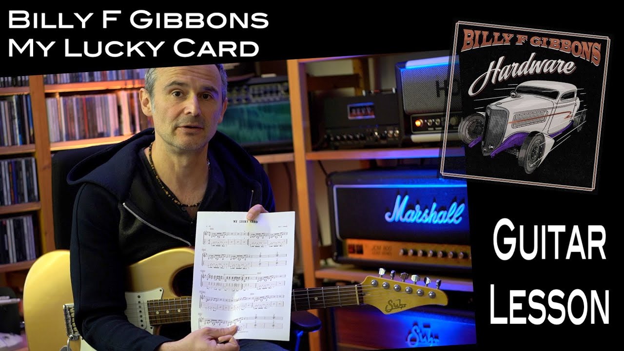 My Lucky Card (Billy F Gibbons) - Rhythm Guitar - Lesson / Tutorial (ZZ Top)  - YouTube
