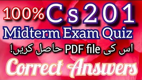 cs201 quiz no 1 solution 2022 | #cs201quizno1solution2022 | #cs201quiz @mnheroboss9969
