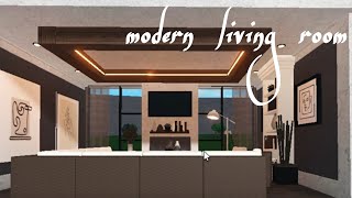 24k MODERN LIVING ROOM speed build! #bloxburg #roblox #CelesteShy