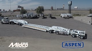 Aspen 85 Ton Lowboy, Jeep & Booster  Triple 16