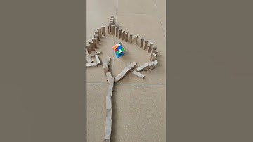 Domino effect with Jenga blocks