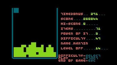 Tetris (1992) - Atari XL/XE game released in 2017