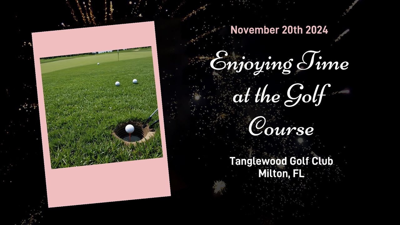 Golfing at Tanglewood golf club - golfing like a pro !