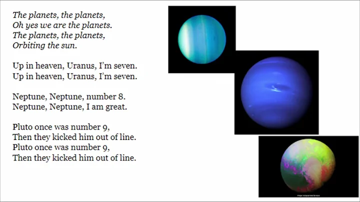 The Planets with words and music