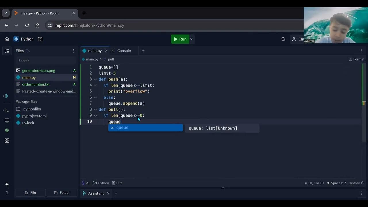 How to make a queue in python #python #programminglanguage # ...
