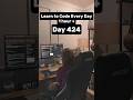 Learning how to code every day: day 424