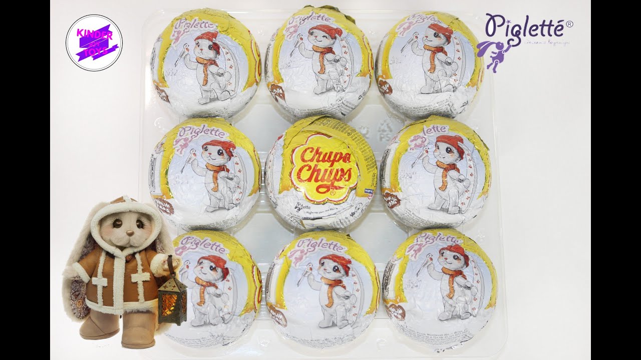 Зайки Пиглет в Chupa Chups! Новая зимняя серия заек! Зайка Piglette в ...