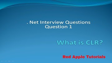 .NET Interview Questions. What is CLR?  IN HINDi