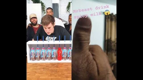 mrbeast drink spicy milk 🤯        #funny #trending #shorts