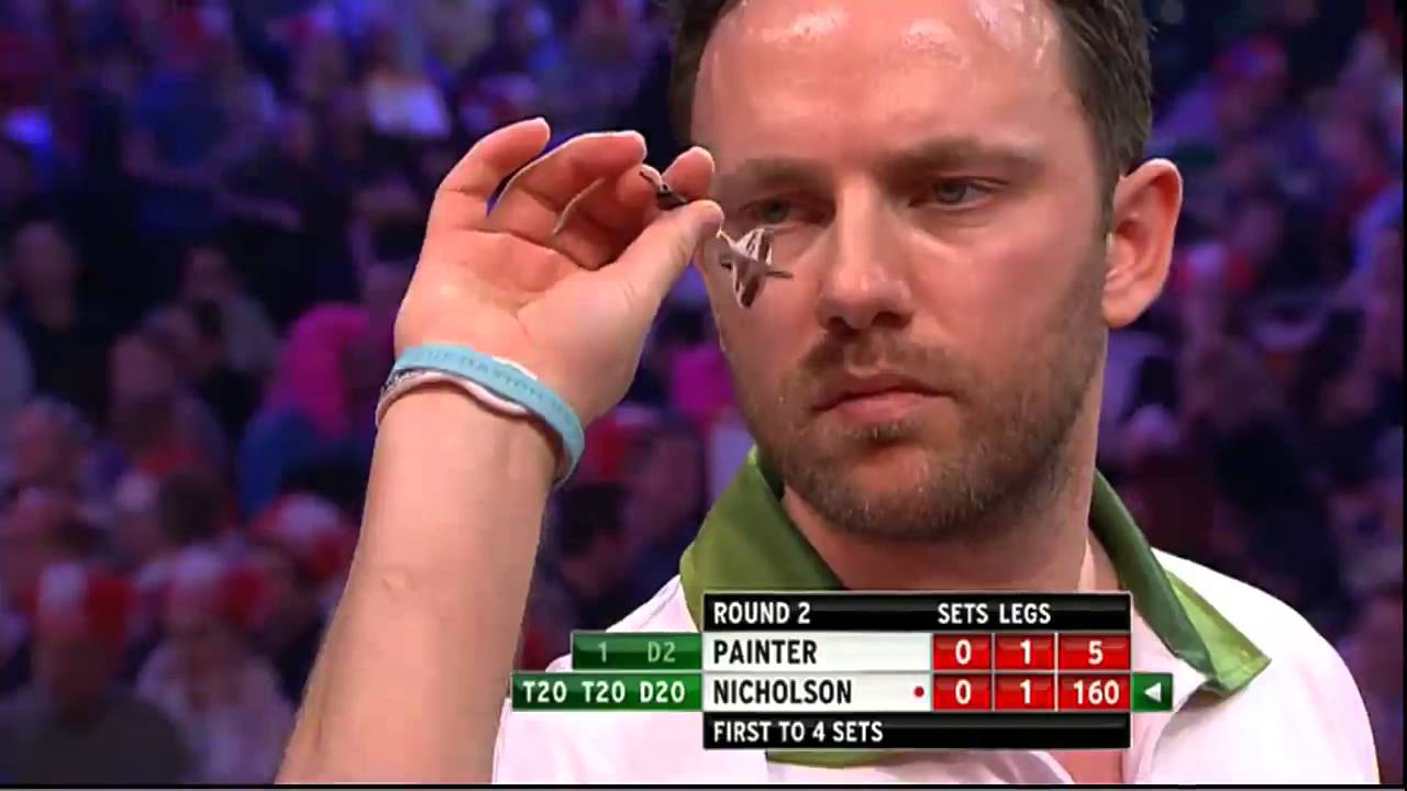 katolsk postkontor Smitsom sygdom Kevin Painter v Paul Nicholson | 1/4 | Round 2 | World Darts Championship  2014 - YouTube