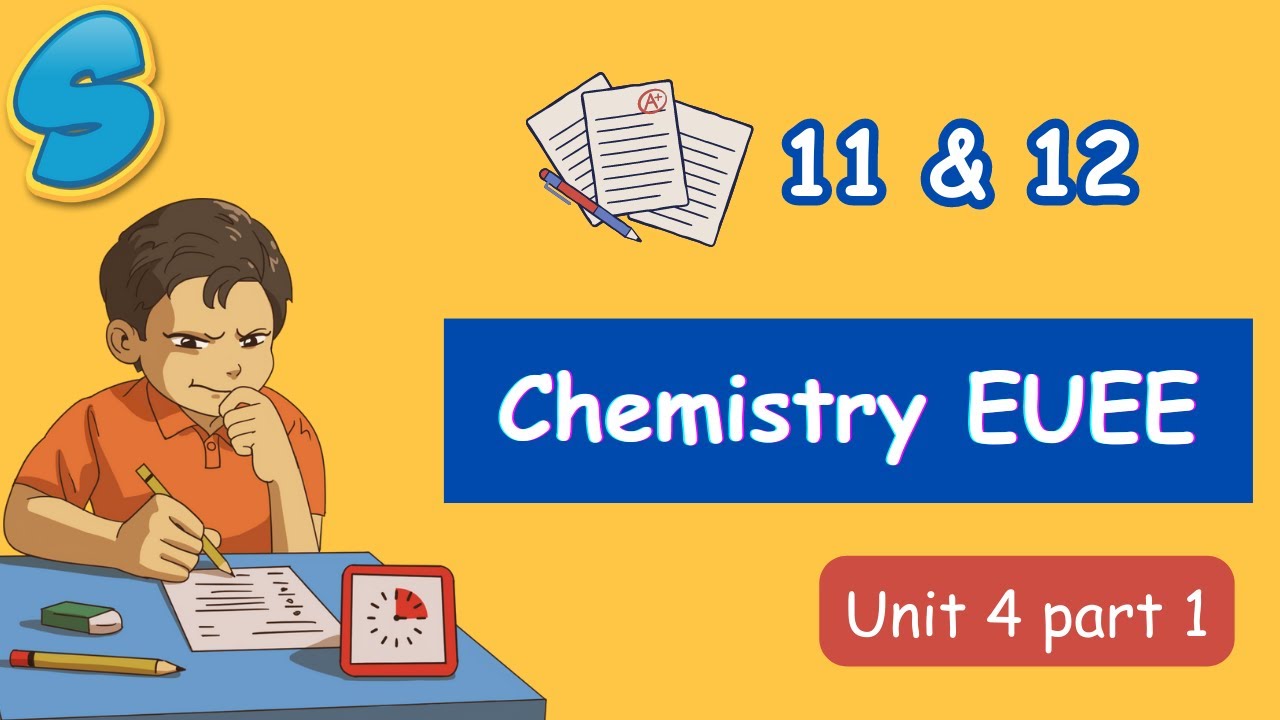 Grade 11 Chemistry Unit 4 EUEE questions! Part one!