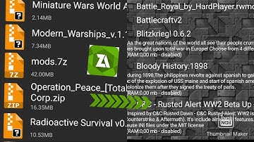 How to easy instal mod. from Link to rusted warfare with Zarchiver