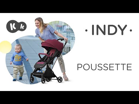 Kinderkraft INDY Poussette Canne, Poussette Compacte, Bébé, Ultra Légère,  Pliable, Roues Maniables, Roues Légères en mousse EVA, Dépliage Rapides