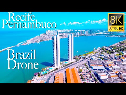 Recife, Pernambuco, Brazil in 8K UHD Drone