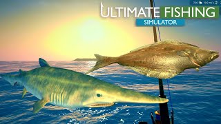 250KG Halibut, BIG Goblin Shark and Greenland Shark | Ultimate Fishing Simulator screenshot 2