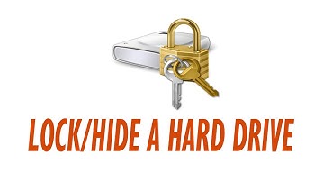how to Lock - Unlock and Hide a Hard Drive in windows (10, 8, 7, xp)