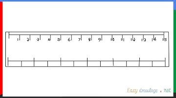 How to draw a Ruler step by step for beginners