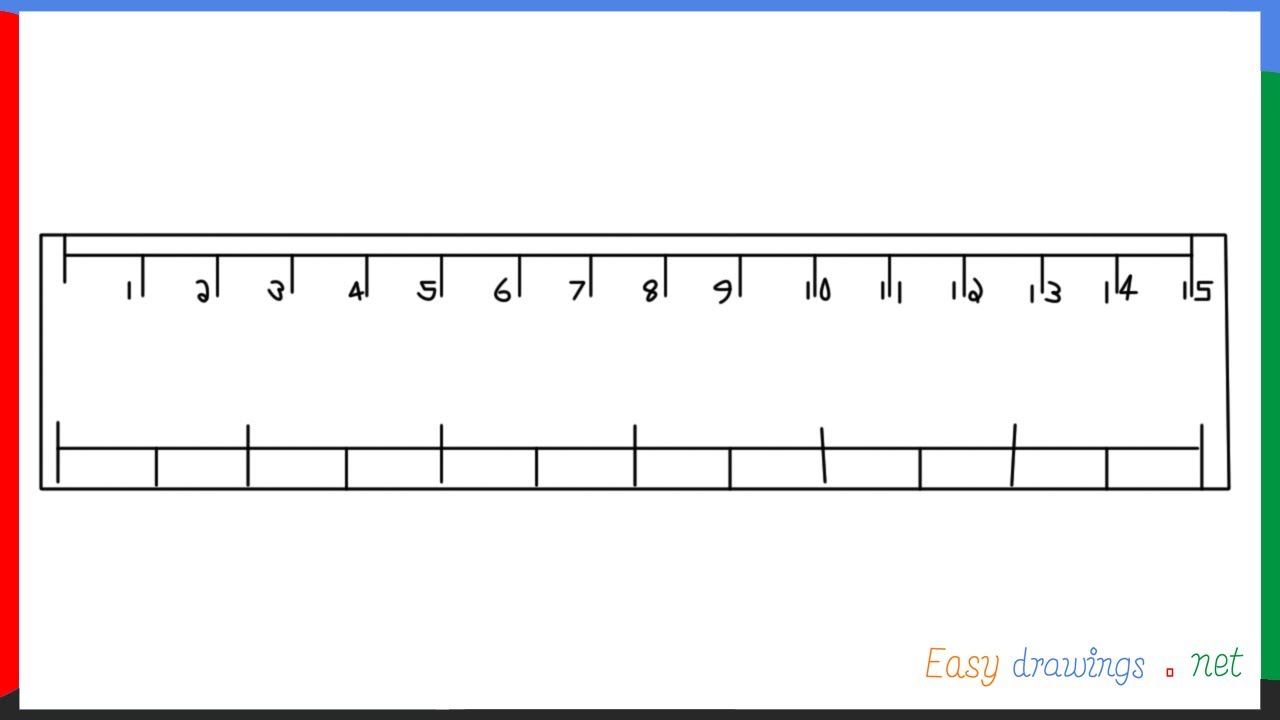 How To Draw A Ruler Step by Step - [6 Easy Phase]