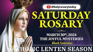 SATURDAY HOLY ROSARY 💜 MARCH 30 2024 💜 THE JOYFUL MYSTERIES OF THE ROSARY [VIRTUAL] #holyrosarytoday