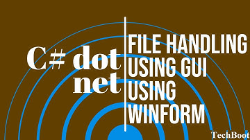 File Handling Using GUI using Winform in C#