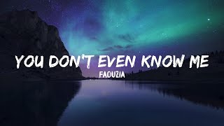 Faouzia - You Don't Even Know Me (Stripped) (Lyrics) Resimi