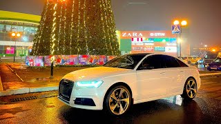 Audi A6 C7 . Мелкие доработки , купил пружины минус 30