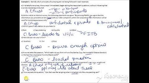 MAP4C 3.2b Effective Surveys- Proper Surveying, Types of Surveys, Modes of Delivery