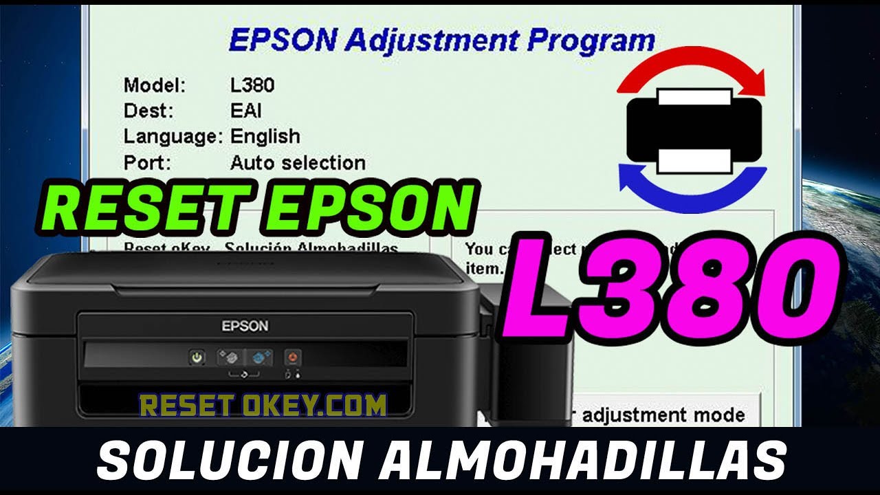 Problemas de almohadillas han llegado al final de su vida útil Impresora  EPSON L380? - YouTube