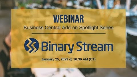 Business Central Add on Spotlight Series Binary Stream Multi Entity Management