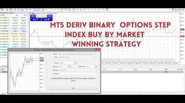Mt5 deriv Binary options step index buy by market sure winning strategy