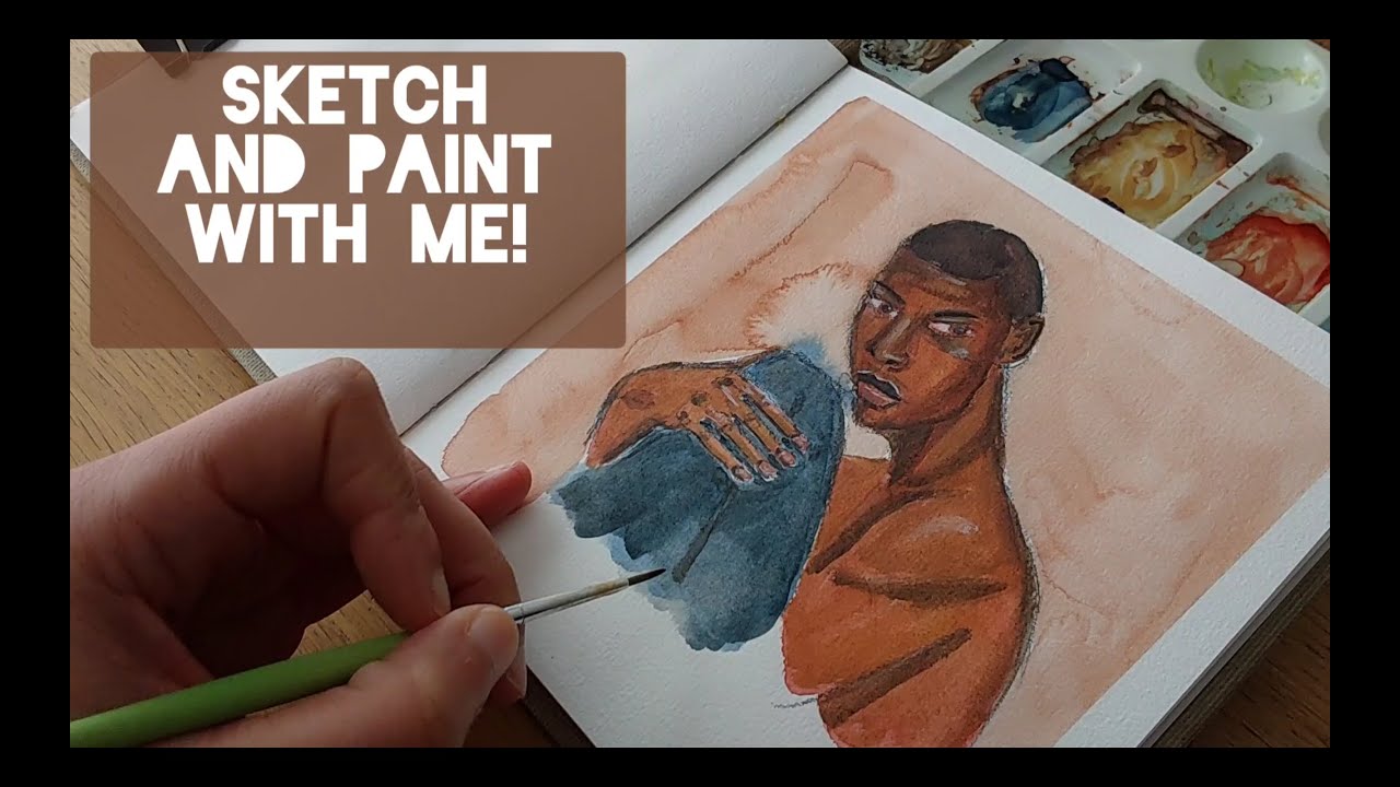 PAINTING OVER MY SKETCH! RED UNDERPAINTING TECHNIQUE. YouTube
