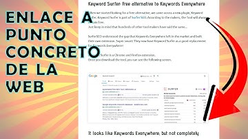 Crear enlace a secciones de una página con elementos de anclaje