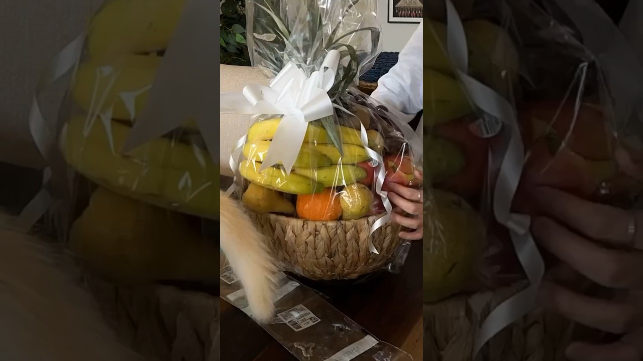 How to make FRUIT gift BASKET , DIY fruit basket , GIFT IDEAS 