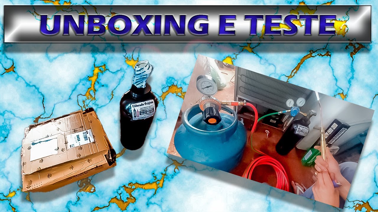 Unboxing, montagem e teste de maçarico oxi GLP