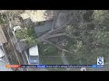 Giant tree crushes Monrovia home, trapping residents inside