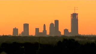 Friday Sunrise With Oklahoma City Skyline