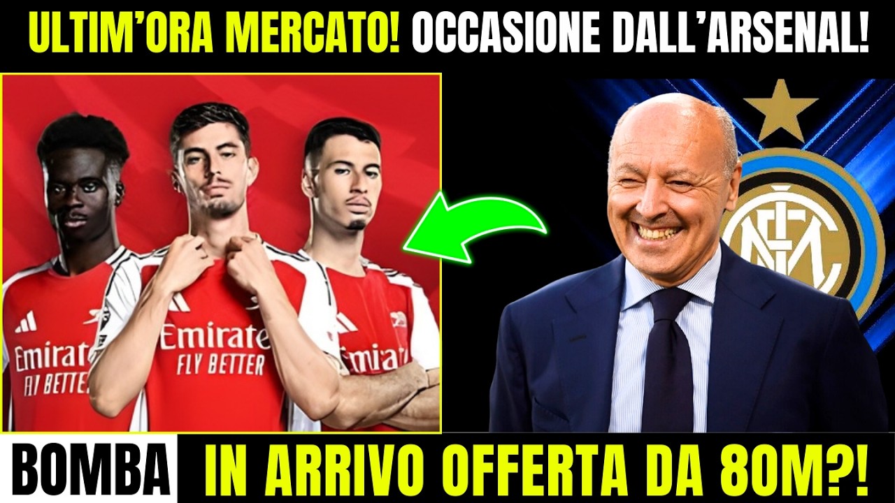 Mercato Inter🚨Offerta da 80 Milioni? Sostituto dall’Arsenal!🔥
