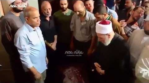 4-من جنازة علامة القراءات الشيخ عبدالحكيم عبداللطيف شيخ عموم المقارئ المصرية 9-9-2016