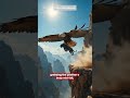 Eagle Saves a Black Panther from a Deadly Cliff | Unbelievable Miracle#shorts#viralvideo#kindness