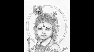 krishna drawing easy realistic lord draw step beginners