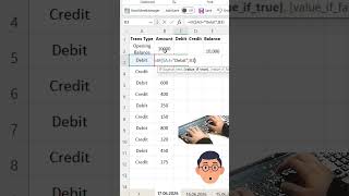 Excel Balance Sheet Formula for Debit and Credit closing balance calculation