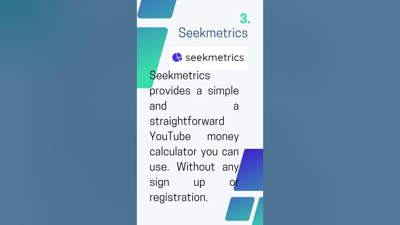 Money Calculator — Seekmetrics