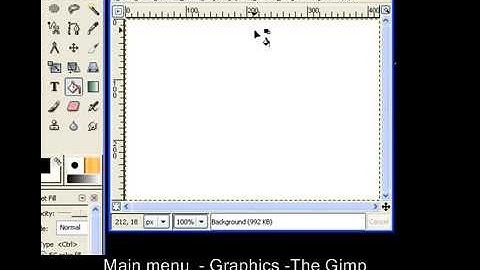 Start Gimp :The basics