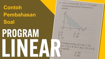 Contoh Soal Program Linear Latihan 3