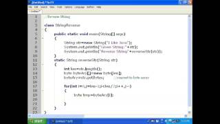 Reverse String in Java, Standard-12 Lesson-9