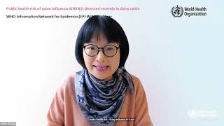 WHO EPI-WIN Webinar: Public health risk of avian influenza A(H5N1) detected recently in dairy cattle