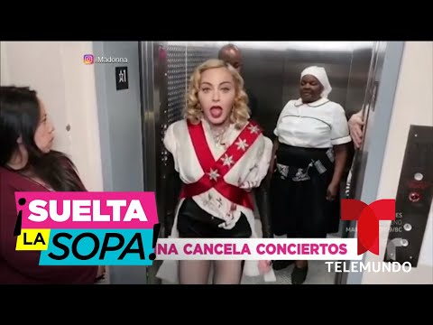Video: Madonna canceló conciertos por problemas de salud