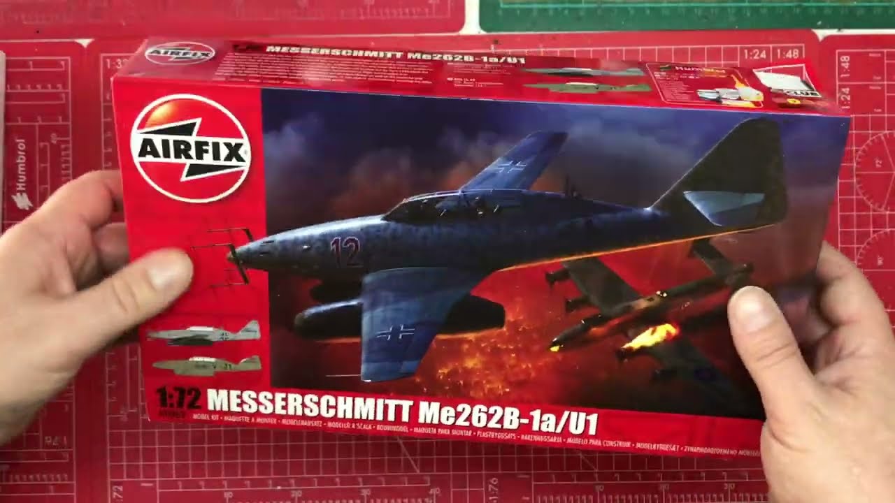 First impressions, Airfix, 1/72, ME262B-1A/U1 - YouTube