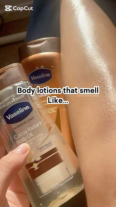 Body lotions that smell soo good | Vanilla | Strawberry | Rose #smellgood #bodylotion #skincare #fyp