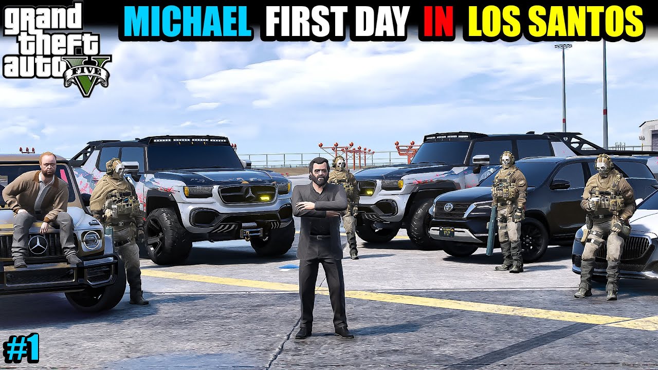 MICHAEL FIRST DAY IN LOS SANTOS I GTA V GAMEPLAY #1 I GTA 5 - YouTube
